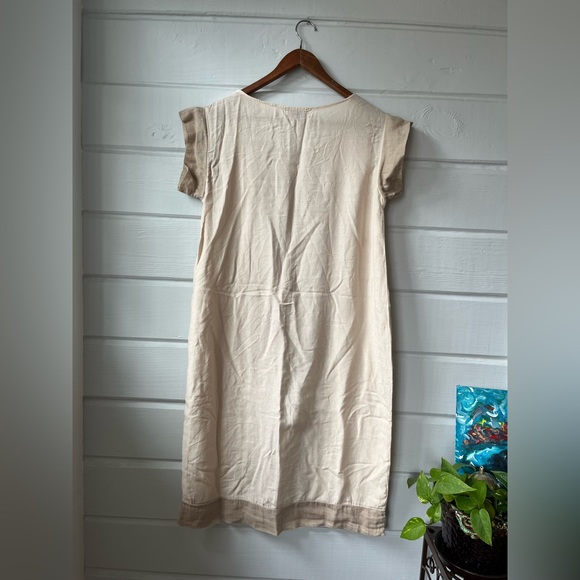 Eclectia Silk Linen Cocoon Dress XL - Picture 3 of 4